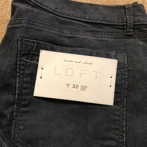 NWT Loft Modern Skinny Ankle Corduroy Pants